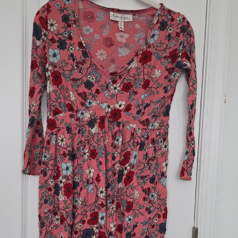 Jessica Simpson Pink Floral Blouse- Maternity